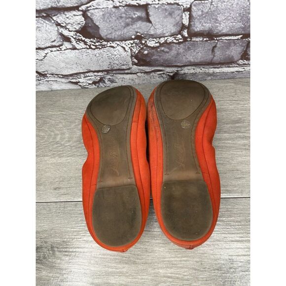 Lucky Brand Leather Emmie Orange Leather Ballet Flats Women’s Sz 8.5M US/38.5EU - Picture 16 of 16